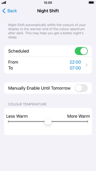 Press the indicator next to Press the indicator next to