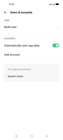 Press Add account. Press Add account.