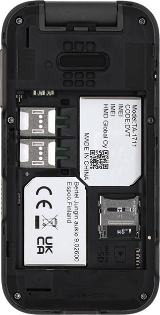 Close the memory card holder catch and slide it upwards.