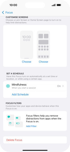 Press the required setting below Press the required setting below