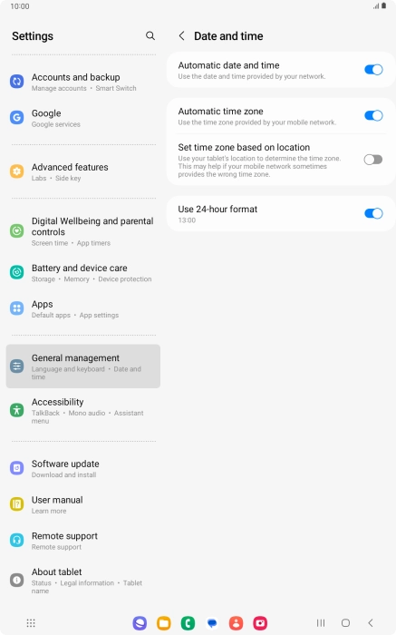 Press the Home key to return to the home screen.