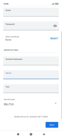 Press the field below 