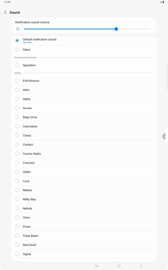 Press the required message tones to hear them.