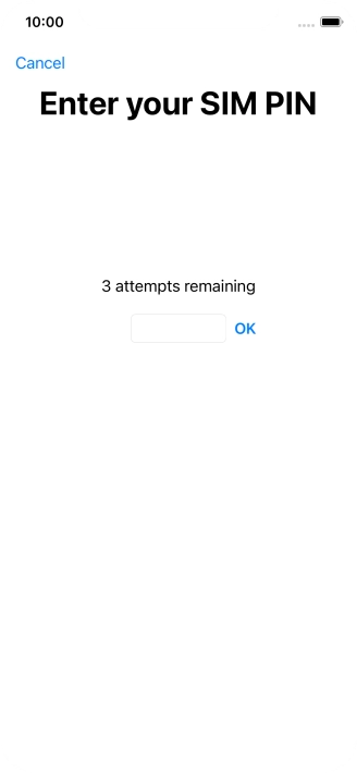 If your SIM is locked, key in your PIN and press OK.