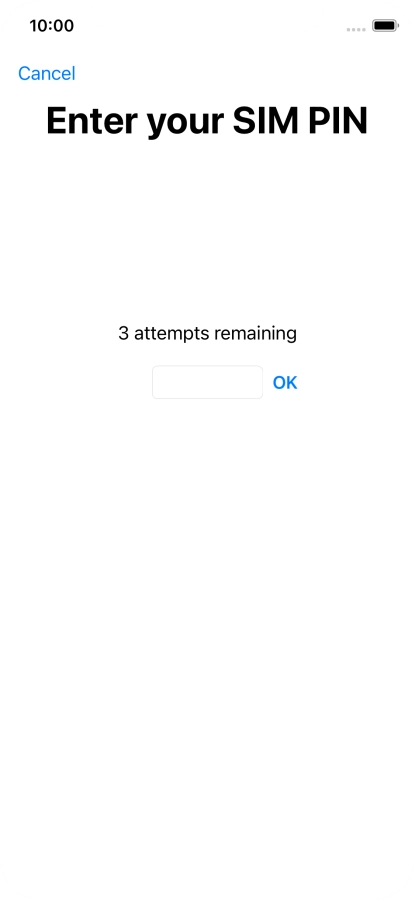 If your SIM is locked, key in your PIN and press OK.