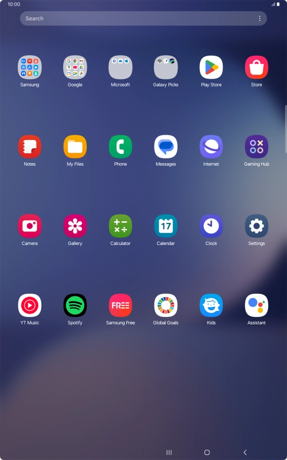 Press Samsung. Press Samsung.