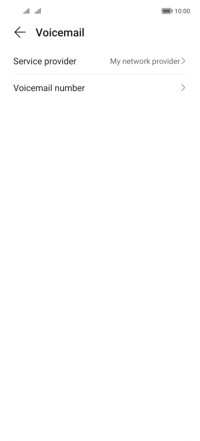 Press Voicemail number.