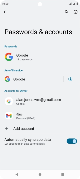 Press the Home key to return to the home screen.