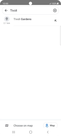 Press the required destination. Press the required destination.