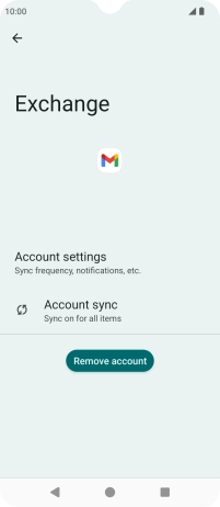 Press Remove account.