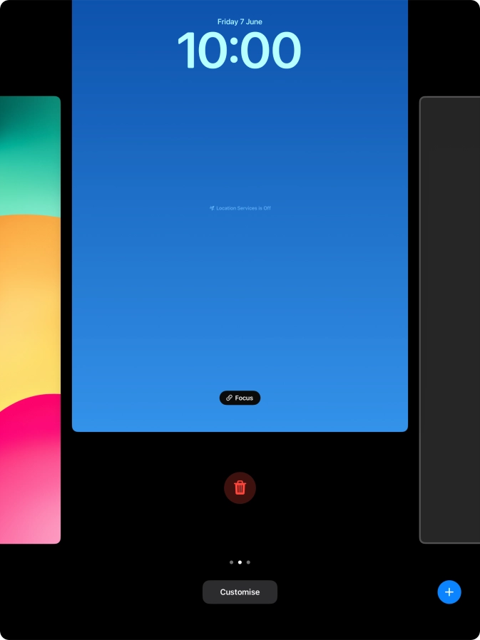 Press the delete icon.