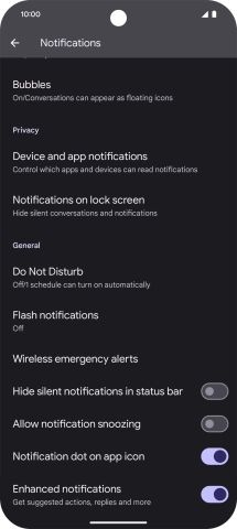 Press Do Not Disturb.