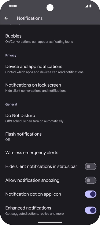 Press Do Not Disturb.