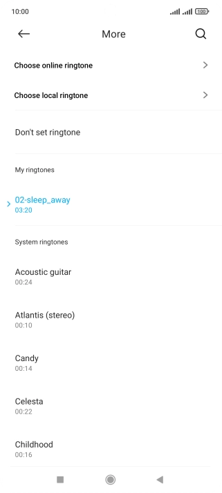 Press the Home key to return to the home screen. Press the Home key to return to the home screen.