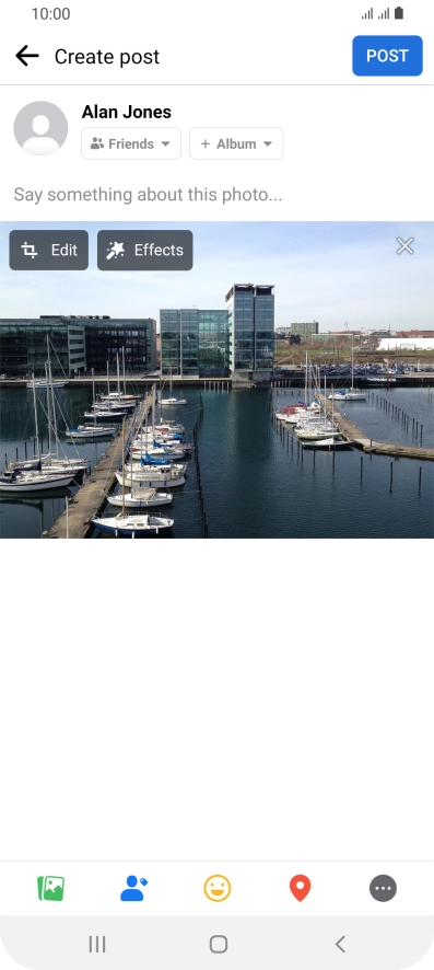 Press the text input field and key in the required text. Press the text input field and key in the required text.