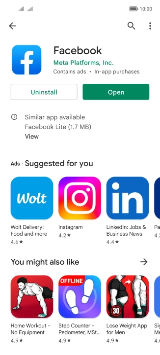 Slide your finger upwards starting from the bottom of the screen to return to the home screen.