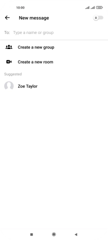 Press the search field. Press the search field.