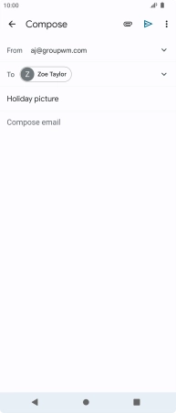 Press the text input field.