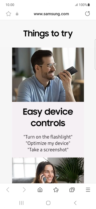 Press the Home key to return to the home screen.