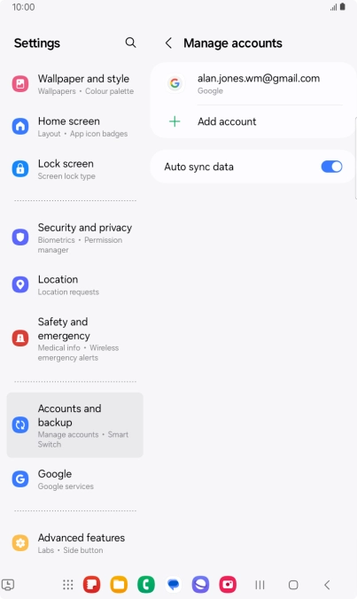 Press the Home key to return to the home screen.