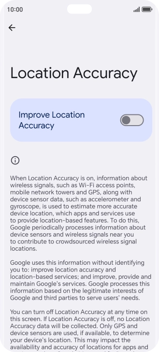 If you press the indicator next to 