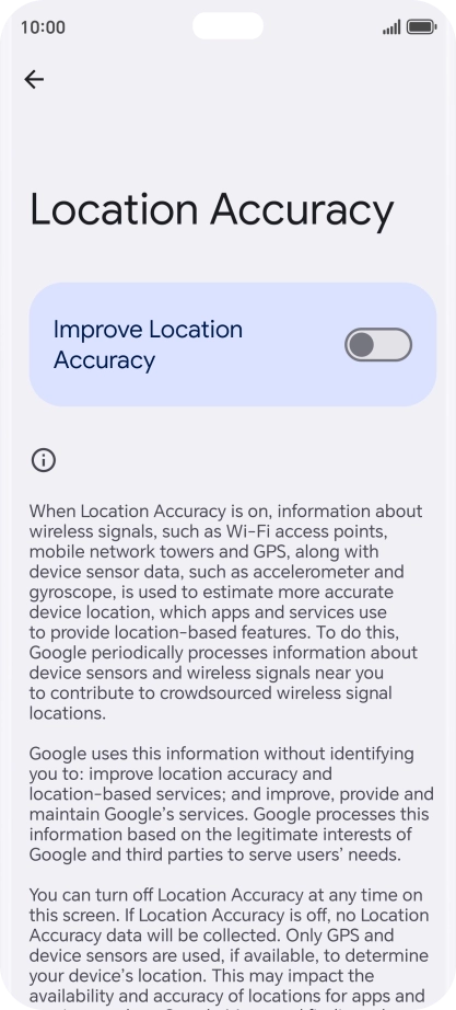 If you press the indicator next to 