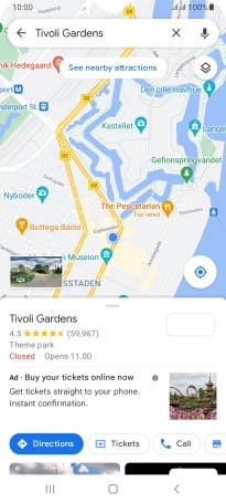 Press the destination at the bottom of the screen. Press the destination at the bottom of the screen.