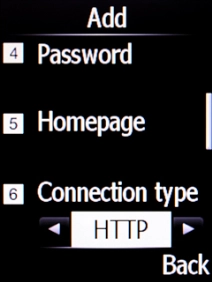 Select HTTP.