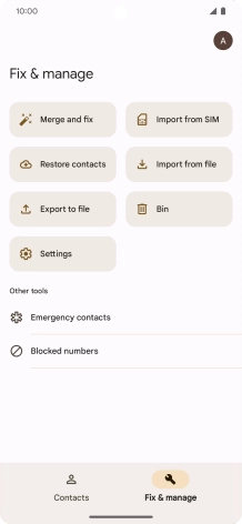 Press Import from SIM.