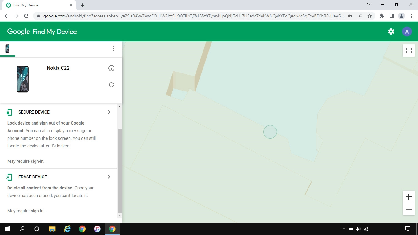 Click ERASE DEVICE and follow the instructions on the screen to delete all phone content. Please note that you will no longer be able to use Find My Device when you've deleted all phone content.