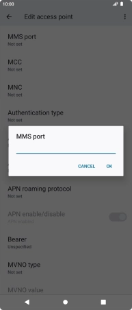 Key in 8799 and press OK.