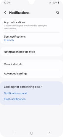 Press App notifications.