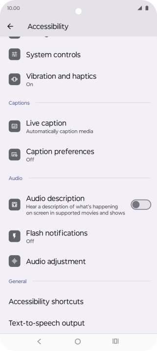 Press the required category below 