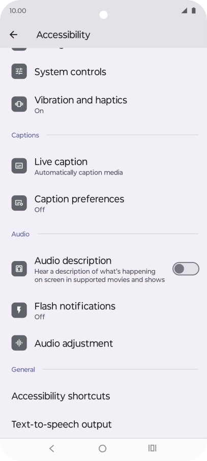 Press the required category below 