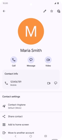 Press the Home key to return to the home screen.