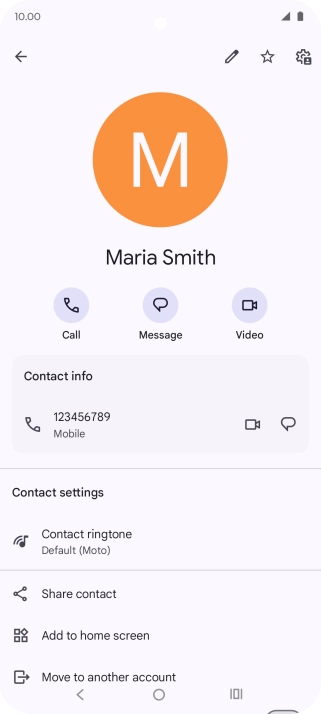 Press the Home key to return to the home screen.