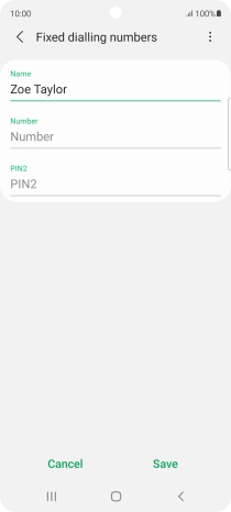 Press the field below 