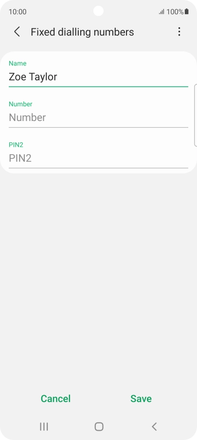 Press the field below 