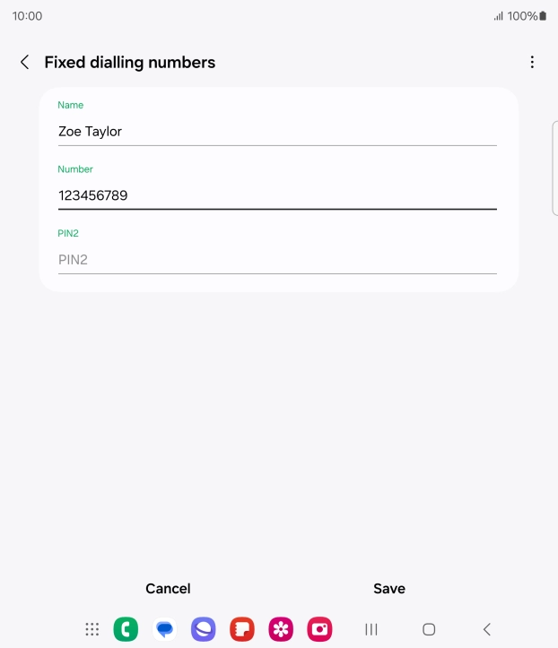 Press PIN2 and key in your PIN2. The default PIN2 is 1111.