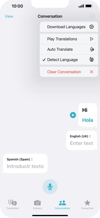 Press Clear Conversation.