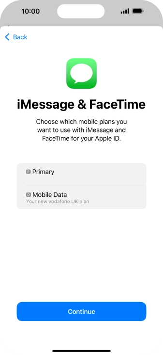 Press the required price plan.