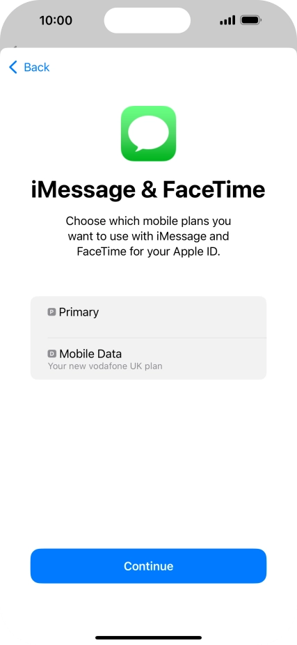Press the required price plan.