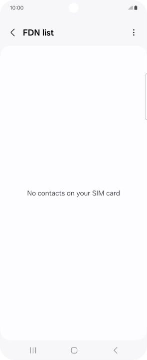 Press the menu icon.