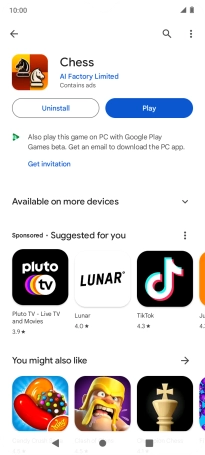 Press the Home key to return to the home screen.