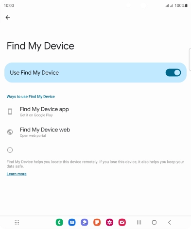 Press the Home key to return to the home screen.