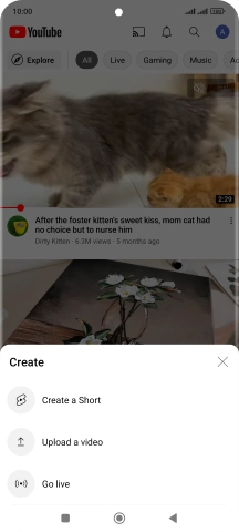 Press Upload a video.