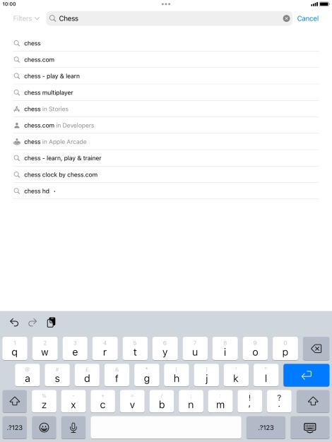 Key in the name or subject of the required app and press enter. Key in the name or subject of the required app and press enter.
