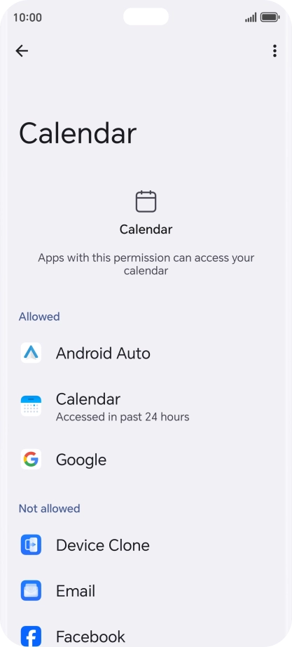 The total app activity for the selected phone function is displayed. The total app activity for the selected phone function is displayed.