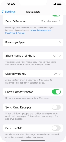 Press the indicator next to Press the indicator next to