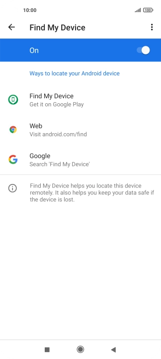 Press the Home key to return to the home screen.